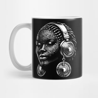 Afrocentric Woman Music Mug